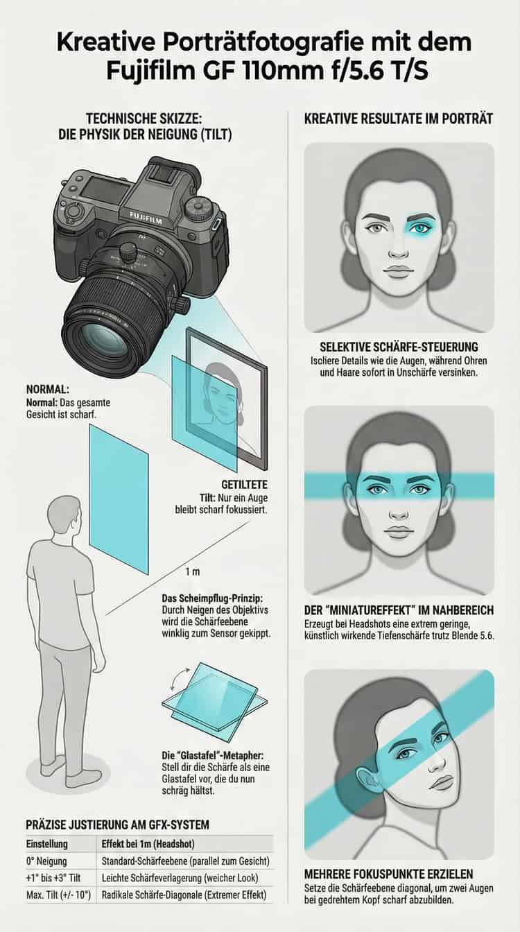 Scheimpflug Principle Infographic – Tilt-Shift Portrait Photography
