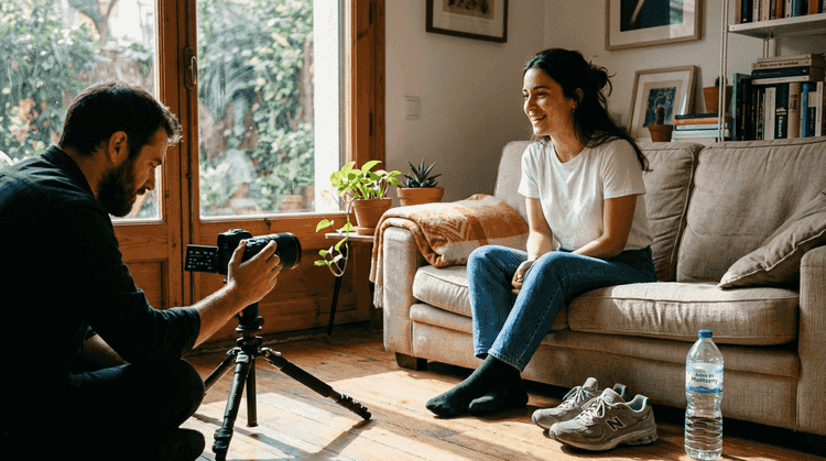 Organizing a portrait session with a pre-chat to get to know each other better