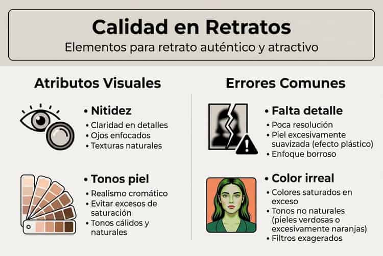 Infographic: key aspects to achieve high-quality portraits